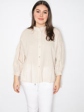 Skjorte med pufærmer